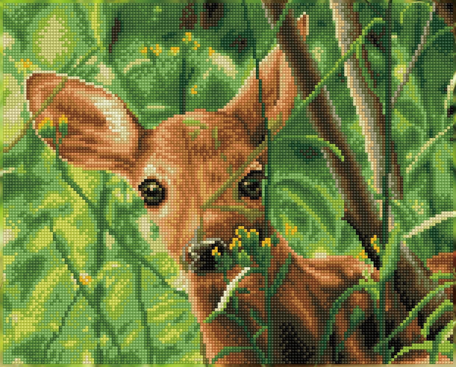 DIAMOND DOTZ® Squares Forest Babe Diamond Painting Kit