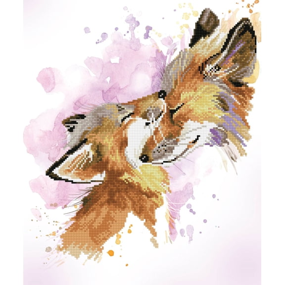Diamond Dotz Fox Bliss Animal Diamond Painting Kits for Adults - Diamond Art Kits a Relaxing Creative Craft Kit with Dotz Gems 16"x20"