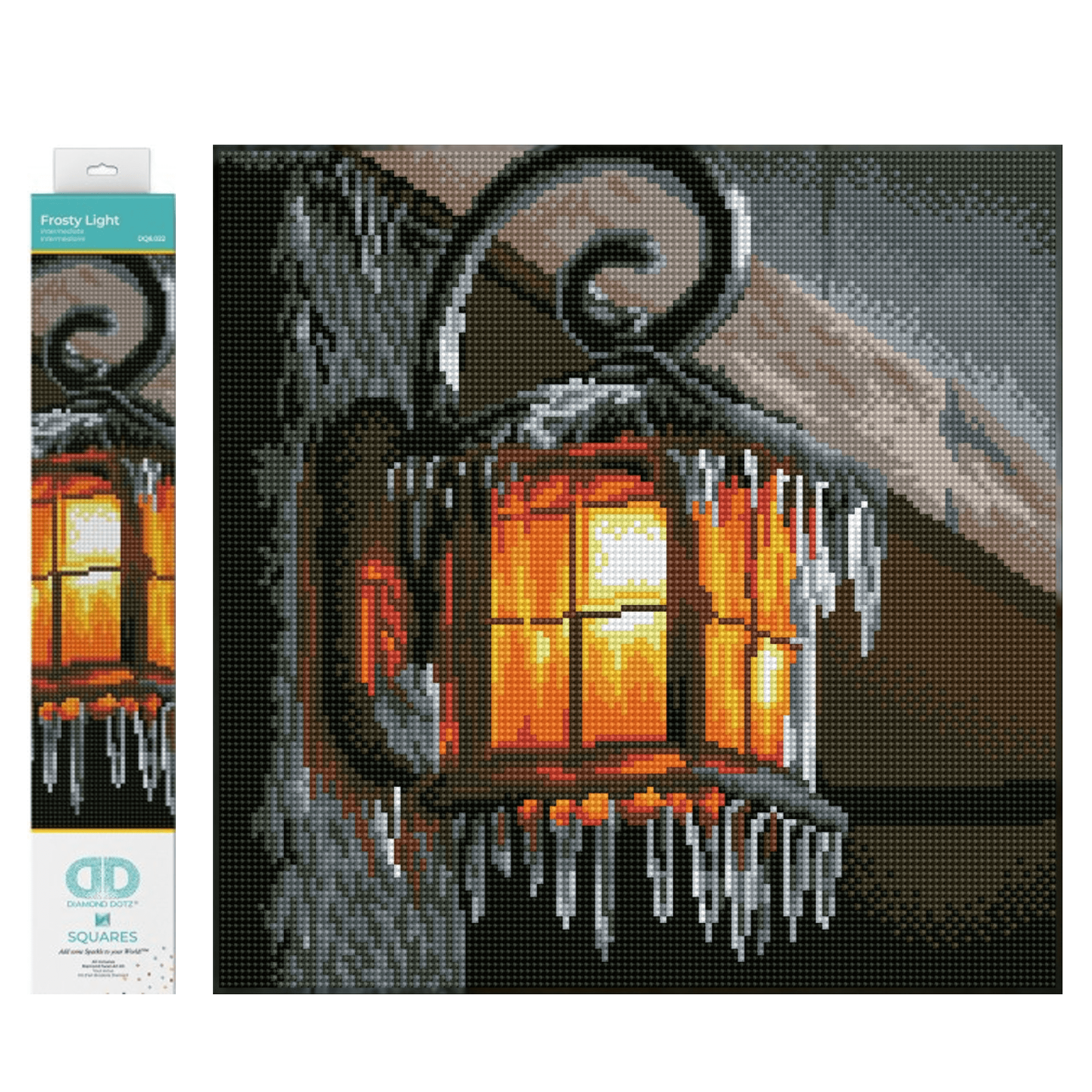 Diamond Dotz Frosty Light Ice Diamond Painting Kits for Adults - Diamond Art Kits a Relaxing Creative Craft Kit with Dotz Gems 13.6"x13.6"