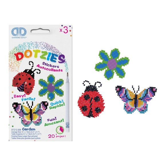Diamond Dotz GARDEN Diamond Painting Kits for Kids - Diamond Art Kits a Relaxing Creative Craft Kit with Dotz Gems