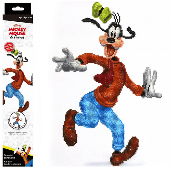 Diamond Dotz Goofy Disney Diamond Painting Kits for Adults - Diamond Art Kits a Relaxing Creative Craft Kit with Dotz Gems 16.9"x12.2"