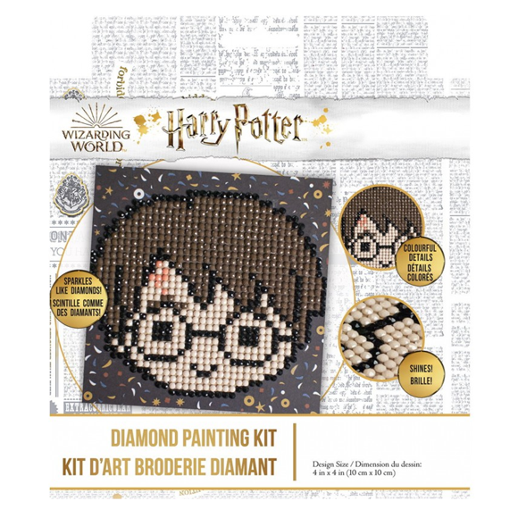 Diamond Dotz Harry Potter Hogwarts Diamond Painting Kits for Adults - Diamond Art Kits a Relaxing Creative Craft Kit with Dotz Gems 3.5" x 3.5"