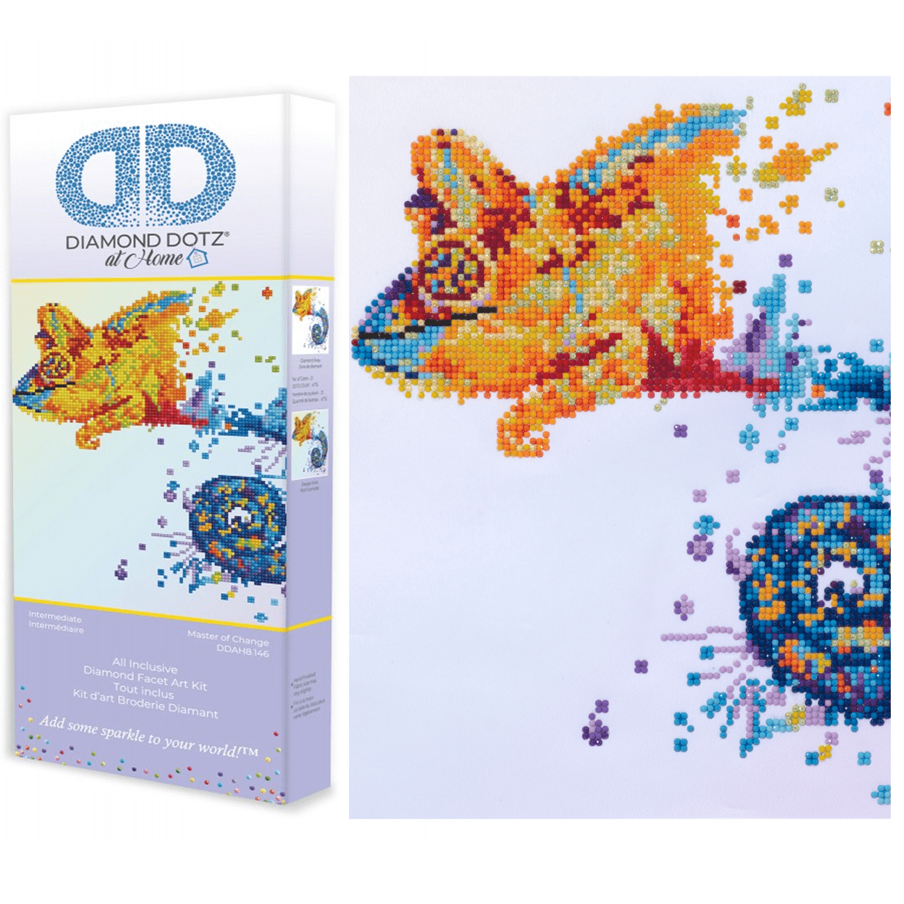 Diamond Dotz at Home - Master of Change, Partial Drill, Round Dotz, Diamond Painting Kits, Diamond Art Kits for Adults, Gem Art,  Diamond Art, Diamond Dotz