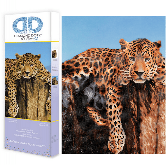 Diamond Dotz at Home - Nap Time, Partial Drill, Round Dotz, Diamond Painting Kits, Diamond Art Kits for Adults, Gem Art, Diamond Art, Diamond Dotz, 20"x16"