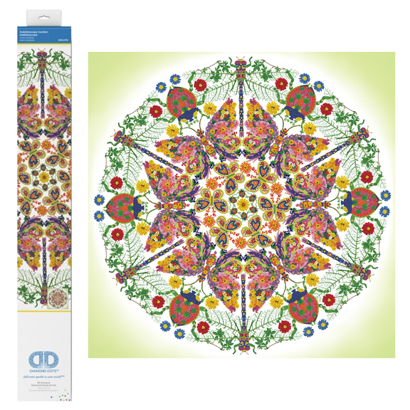 Diamond Dotz Kaleidoscope Garden Floral Diamond Painting Kits for Adults - Diamond Art Kits a Relaxing Creative Craft Kit with Dotz Gems 24.4"x24.4"