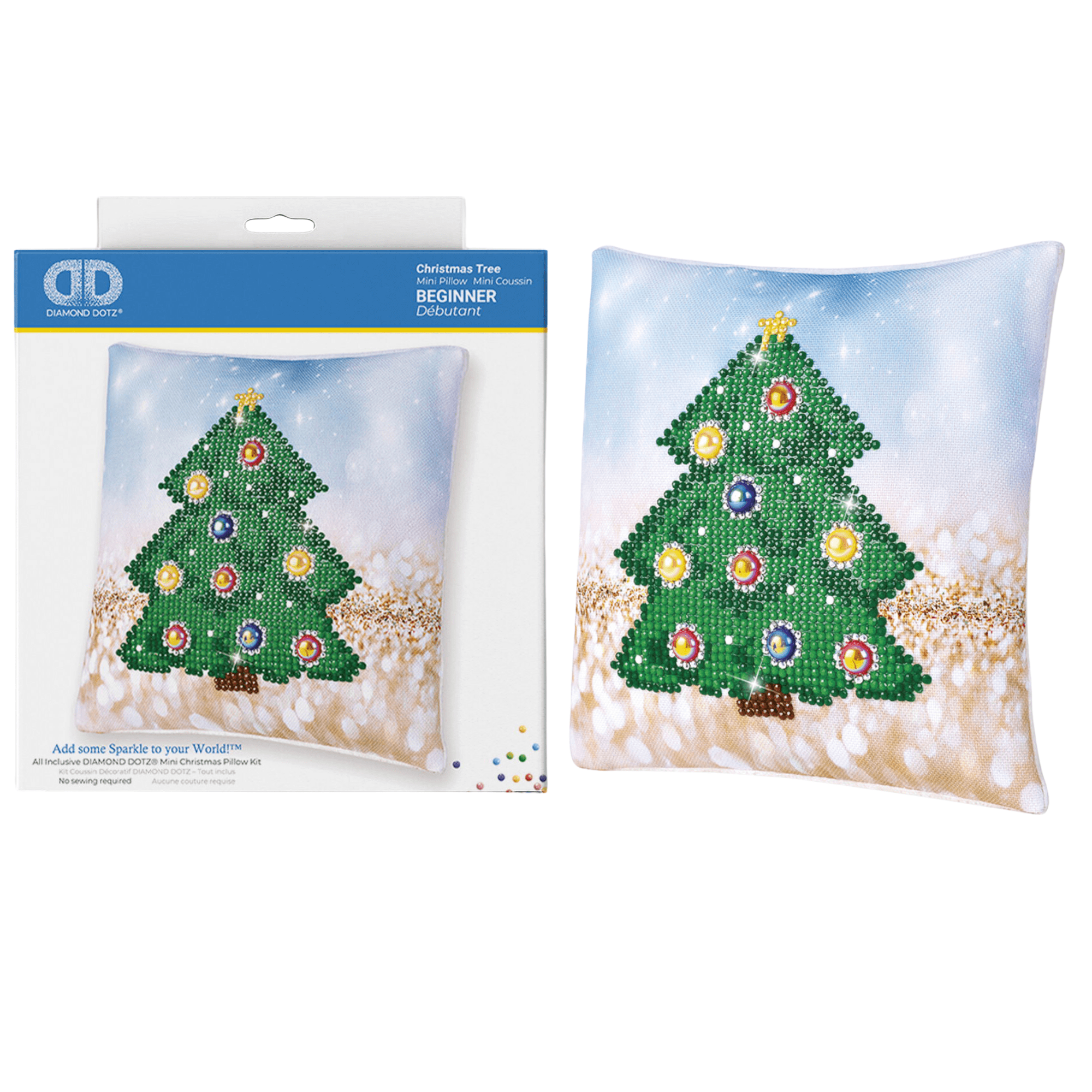 Diamond Dotz Kits Christmas Tree Pillow Diamond Painting Artwork Kit