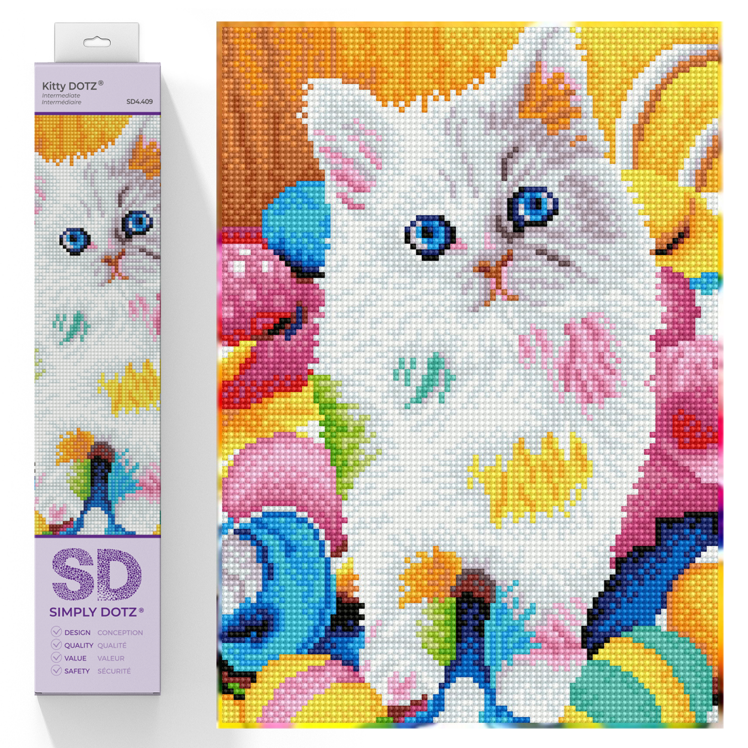 Diamond Dotz Kitty Diamond Painting Kits for Adults - Diamond Art