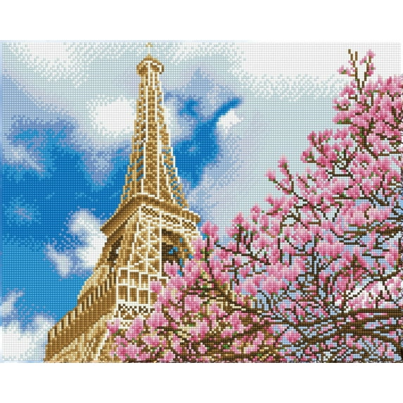 Diamond Dotz La tour Eiffel Diamond Painting Kits for Adults - Diamond Art Kits a Relaxing Creative Craft Kit with Dotz Gems 15.8x19.7