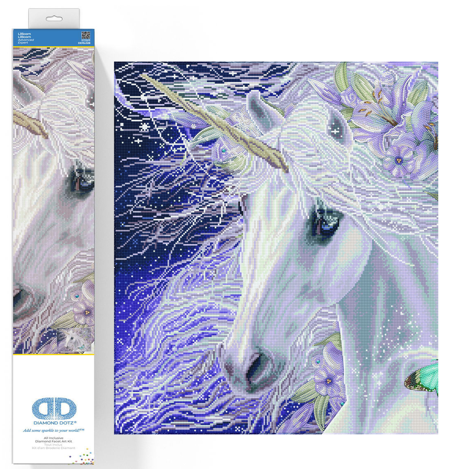 Diamond Dotz Lillicorn Unicorn Diamond Painting Kits for Adults - Diamond Art Kits a Relaxing Creative Craft Kit with Dotz Gems  26.4"x33"