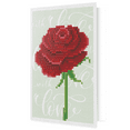 thumbnail image 1 of Diamond Dotz Love Rose Card Diamond Painting Kits for Adults - Diamond Art Kits a Relaxing Creative Craft Kit with Dotz Gems, 1 of 6