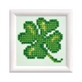 thumbnail image 1 of Diamond Dotz Lucky Leaves Clover Kit with Frame Diamond Painting Kits for Adults - Diamond Art Kits a Relaxing Creative Craft Kit with Dotz Gems 3"x3", 1 of 2