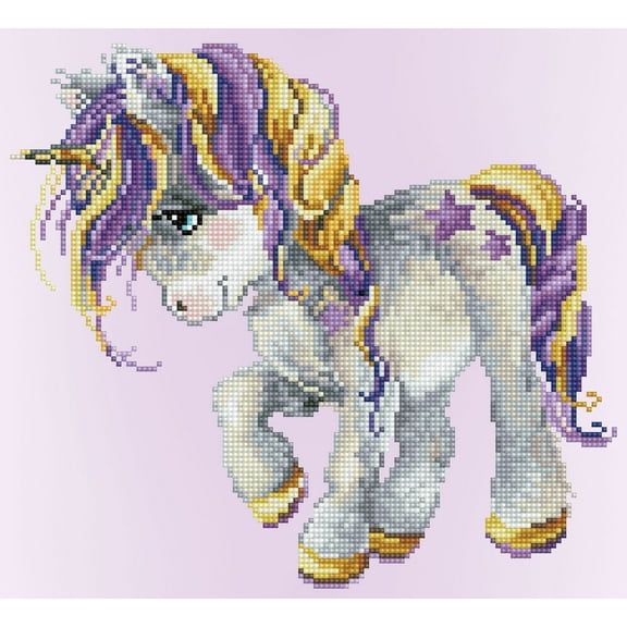 Diamond Dotz Magical Baby Unicorn Diamond Painting Kits for Adults - Diamond Art Kits a Relaxing Creative Craft Kit with Dotz Gems 12.6"x13.8"