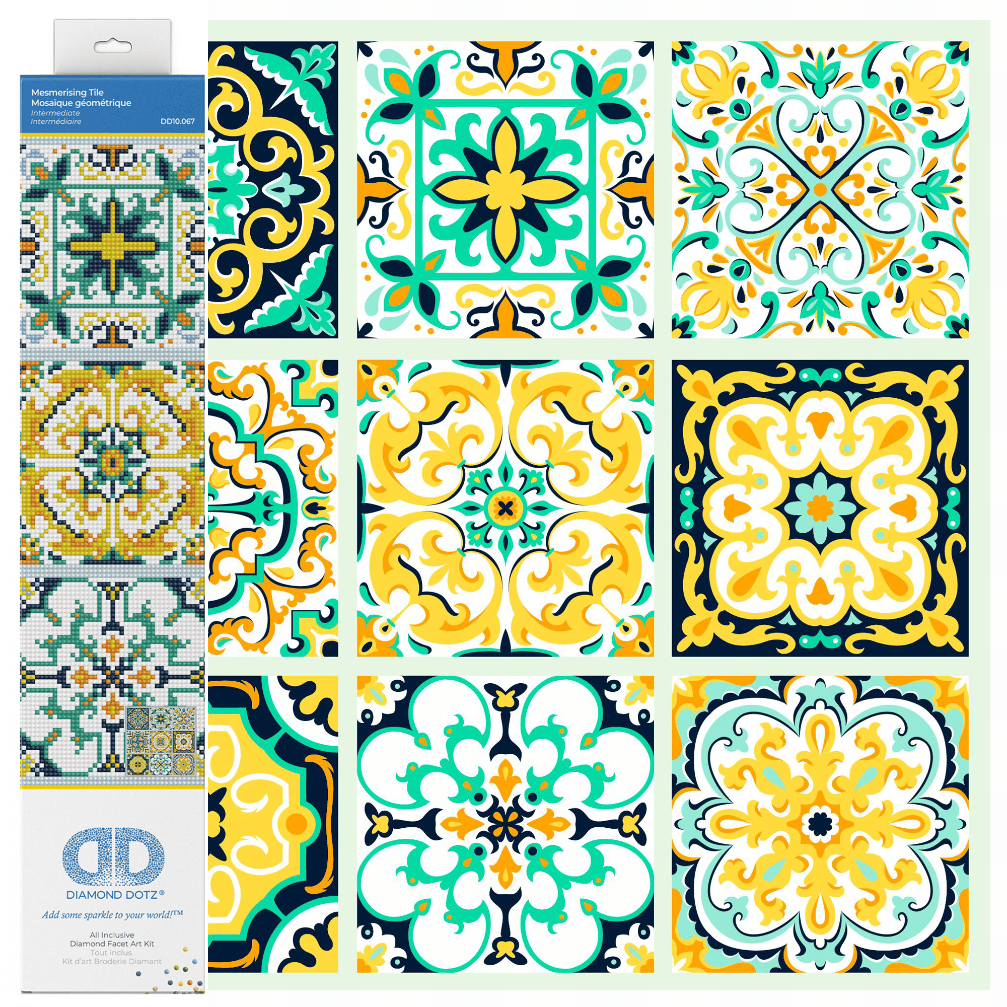 Diamond Dotz Mesmerising Tile Diamond Painting Kit - 16.5" x 16.5"