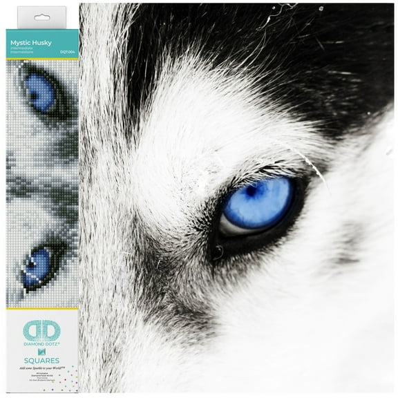 Diamond Dotz Mystic Husky Diamond Painting Kits for Adults - Diamond Art Kits a Relaxing Creative Craft Kit with Dotz Gems 8x10.2