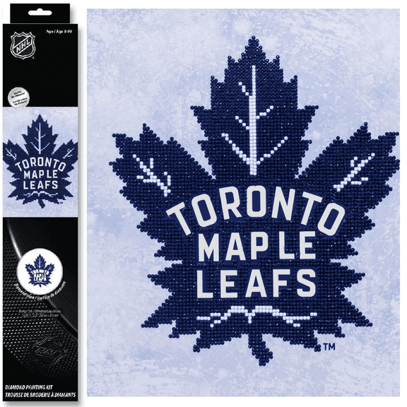Diamond Dotz NHL Toronto Maple Leafs Hockey Diamond Painting Kits for Adults - Diamond Art Kits a Relaxing Creative Craft Kit with Dotz Gems 12.6"x 12.6"