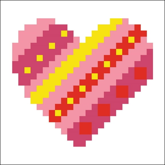 Diamond Dotz Patchwork Heart Valentines Diamond Painting Kits for Adults - Diamond Art Kits a Relaxing Creative Craft Kit with Dotz Gems 2.7"x2.7"