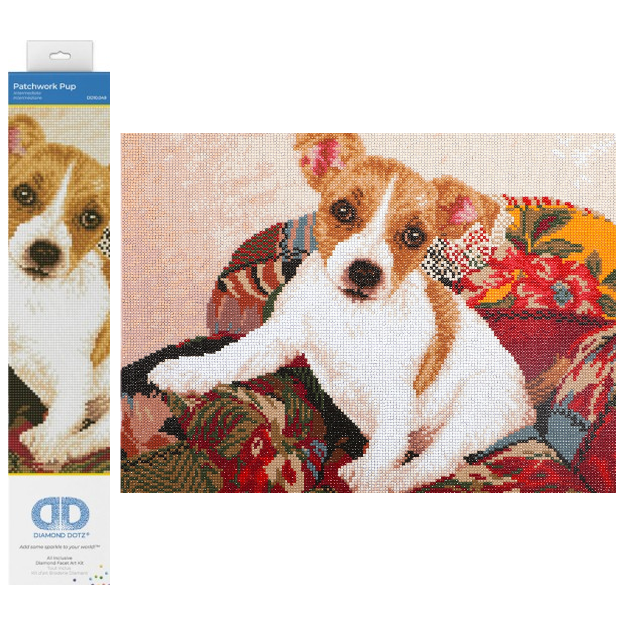 Diamond Dotz Patchwork Pup Animal Diamond Painting Kits for Adults ...