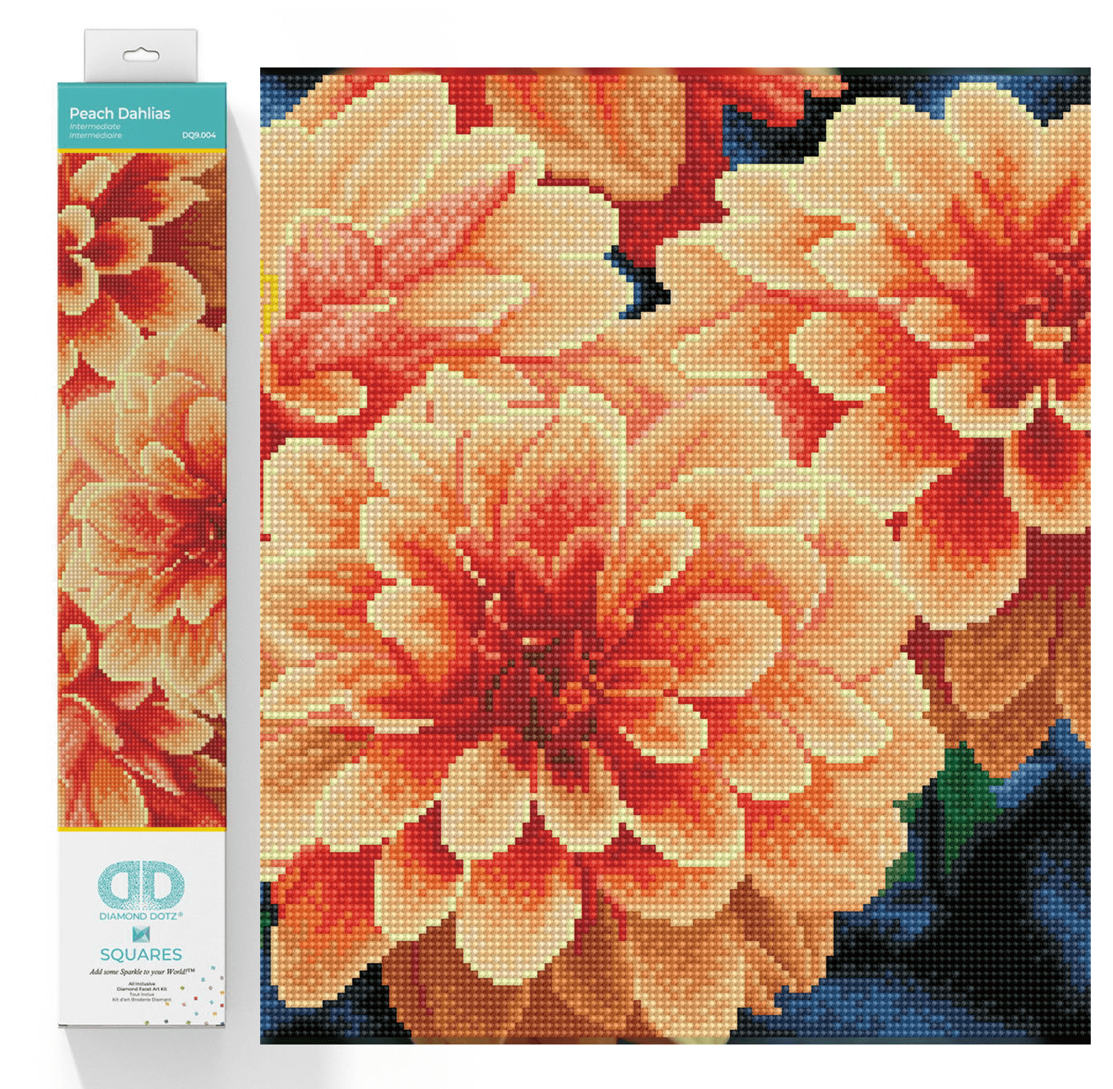 Peach Dahlias