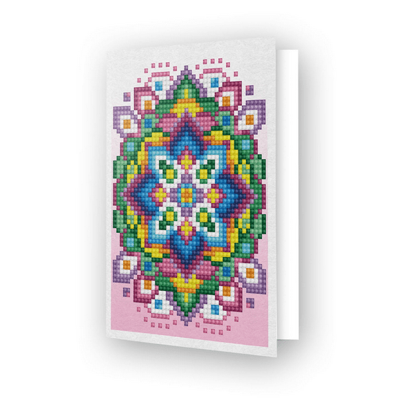 Diamond Dotz Pink Star Heart Diamond Art Cards, Handmade Diamond Painting Cards Kit, Handmade Greeting Cards Kits for Thank You Notes and Special Occasions