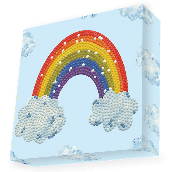 Diamond Dotz Rainbow Smile Diamond Painting Kits for Adults - Diamond Art Kits a Relaxing Creative Craft Kit with Dotz Gems 5.9x5.9