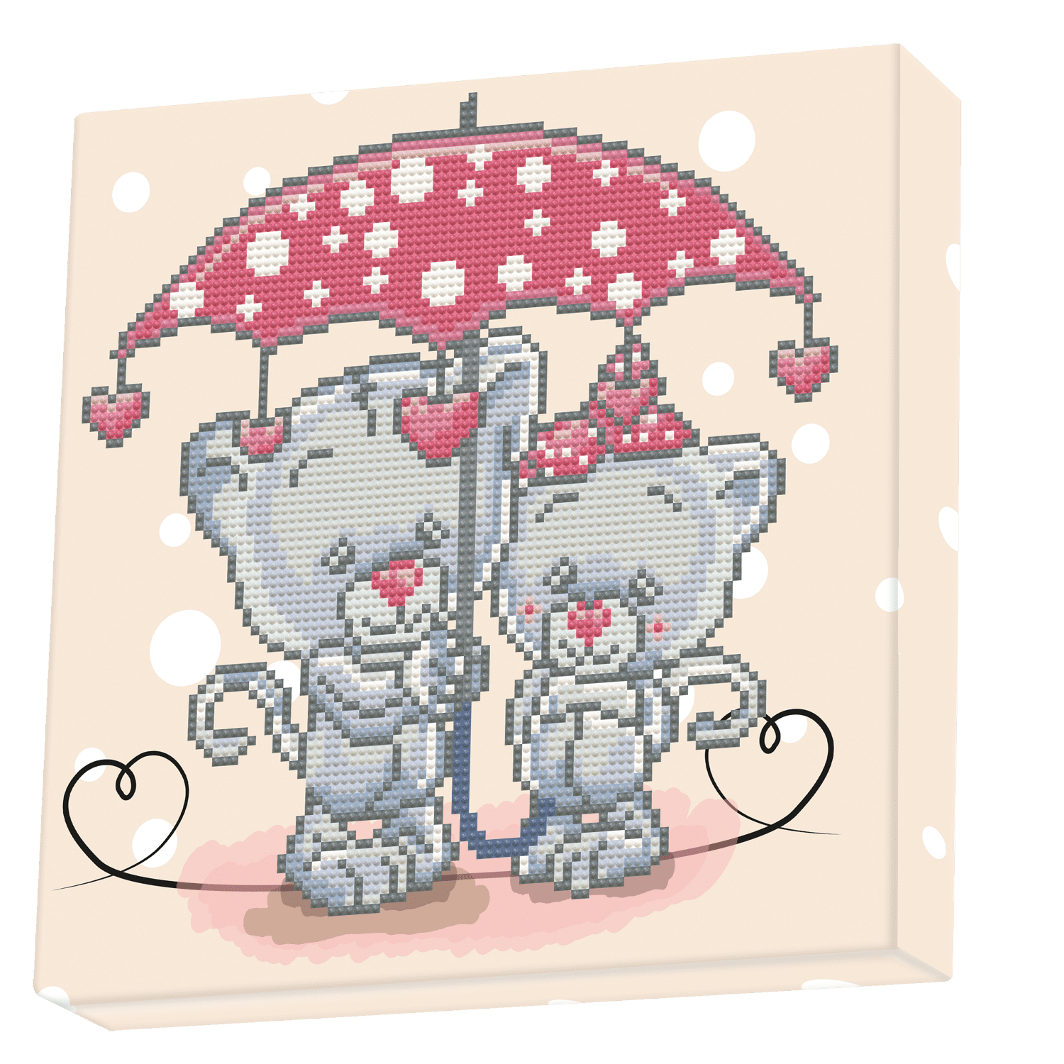 Diamond Dotz Its Raining Love Dotz Box Valentines Diamond Painting Kits for Adults - Diamond Art Kits a Relaxing Creative Craft Kit with Dotz Gems 11"x11"