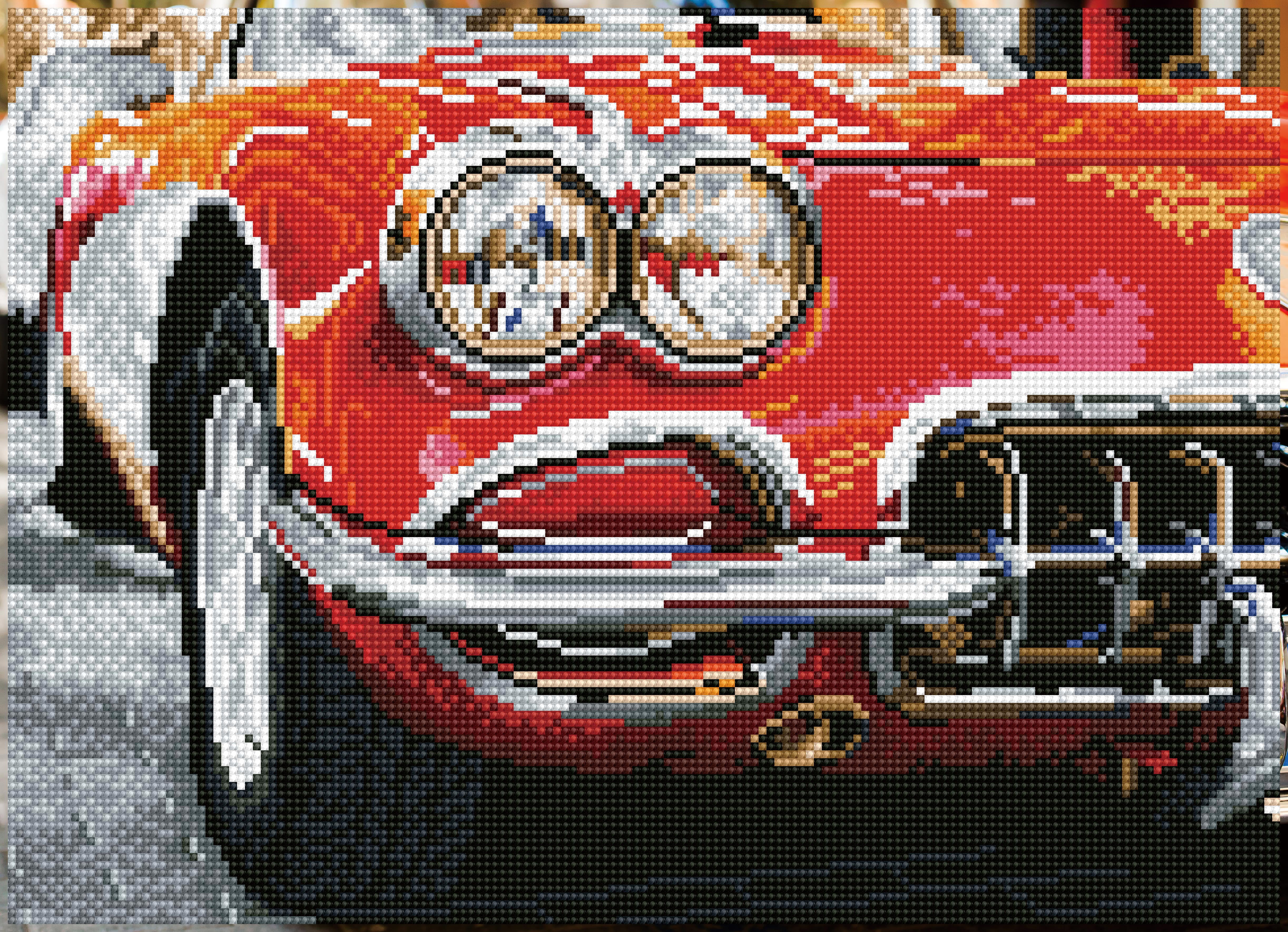 Diamond Dotz Red Sports Car  Diamond Painting Kits for Adults - Diamond Art Kits a Relaxing Creative Craft Kit with Dotz Gems  16.9"x12.2"