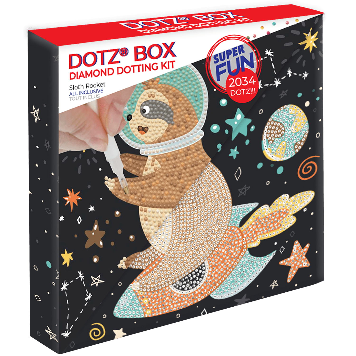 Diamond Dotz Sloth Rocket Diamond Painting Kits for Adults - Diamond ...