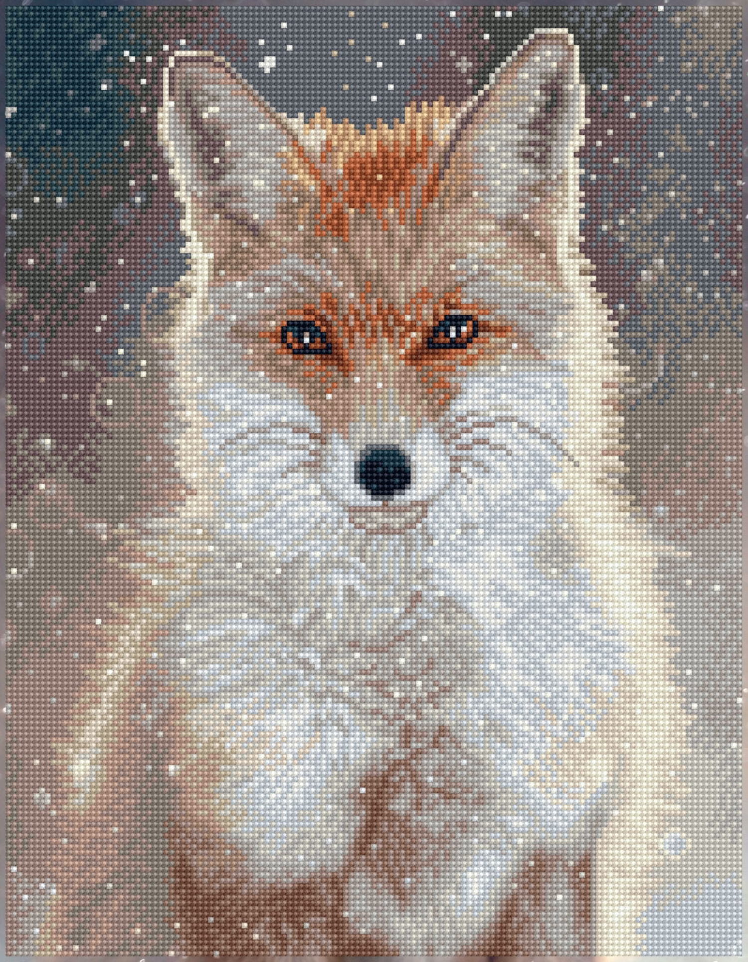 Diamond Dotz Snowflake Fox Diamond Painting Kits for Adults - Diamond Art Kits a Relaxing Creative Craft Kit with Dotz Gems 18x14