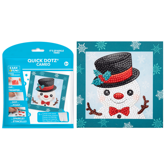 Diamond Dotz Snowman Diamond Painting Kits for Kids - Diamond Art Kits a Relaxing Creative Craft Kit with Dotz Gems 5.1"x5.1"