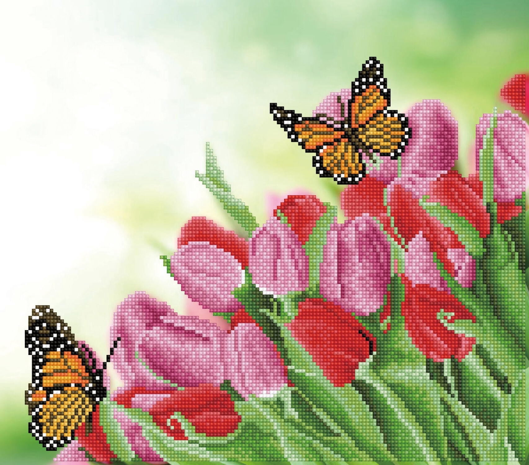 DIAMOND DOTZ® Spring is in the Air Butterfly Diamond Painting Kit - 14.6" x 16.5"