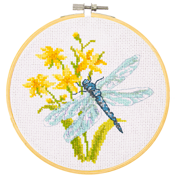 Diamond Dotz Spring Flight - Stamped Cross Stitch Kit for Adults, Counted Cross Stitch Patterns, Easy-to-Follow Design, Perfect for Beginners and Experts