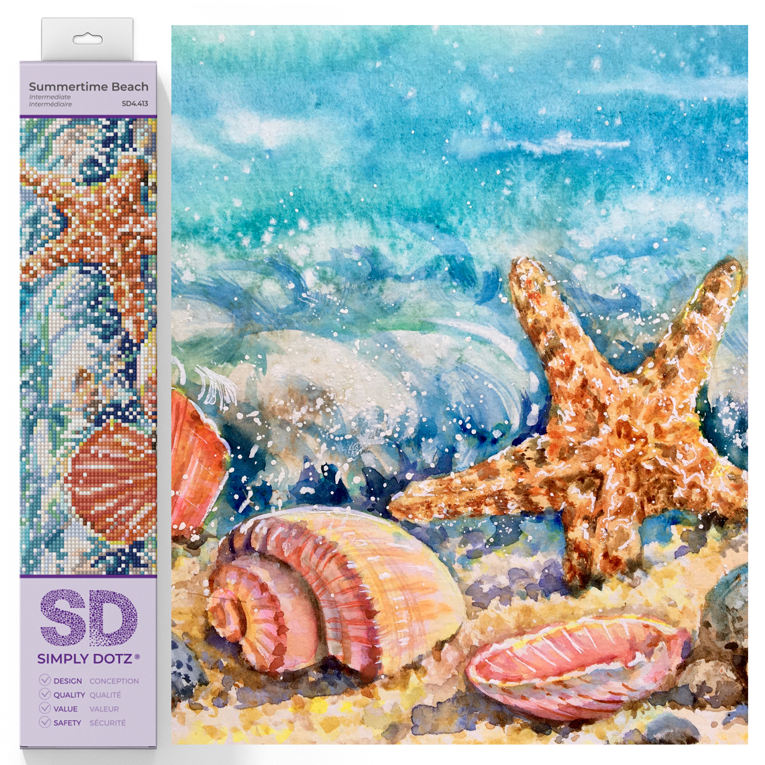 Diamond Dotz Summertime Beach Diamond Painting Kits for Adults