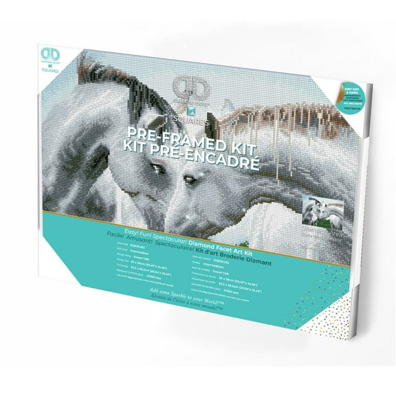 Diamond Dotz Sweet Talk Horse Diamond Painting Kits for Adults - Diamond Art Kits a Relaxing Creative Craft Kit with Dotz Gems 20"x15"