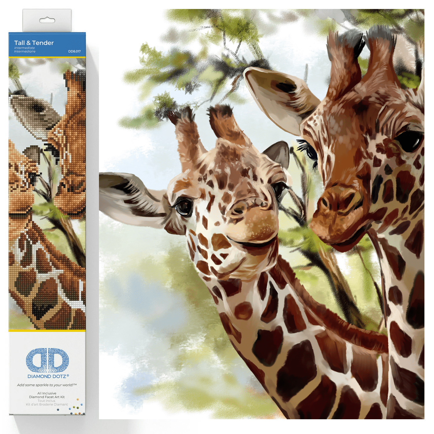 Diamond Dotz Tall & Tender Diamond Painting Kits for Adults - Diamond Art Kits a Relaxing Creative Craft Kit with Dotz Gems 15x15