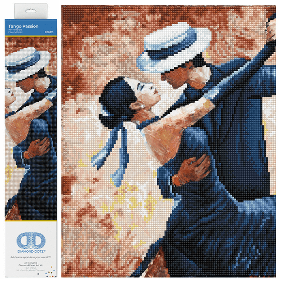 Diamond Dotz Tango Passion Diamond Painting Kits for Adults - Diamond Art Kits a Relaxing Creative Craft Kit with Dotz Gems 16x16