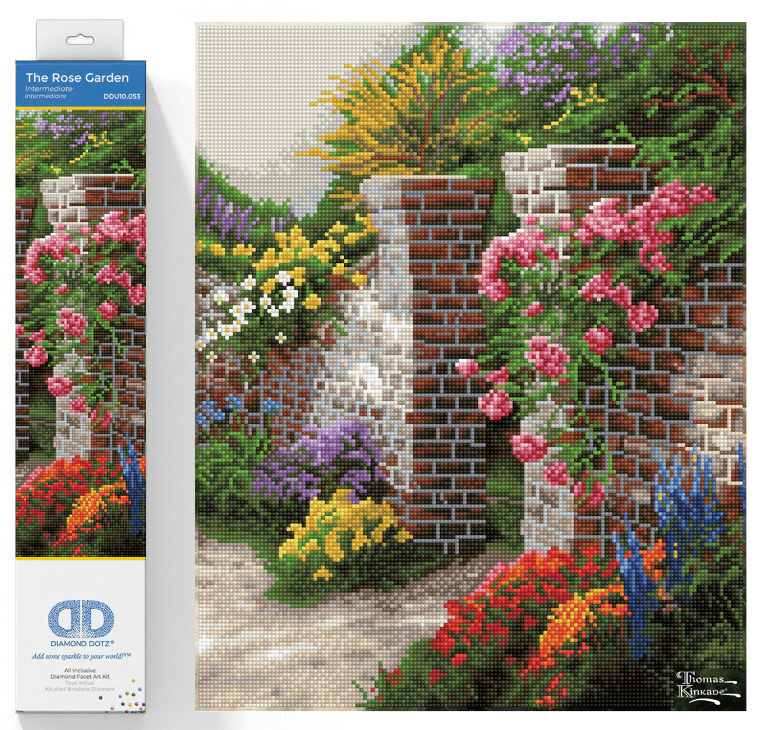 Diamond Dotz Thomas Kinkade The Rose Garden Diamond Painting