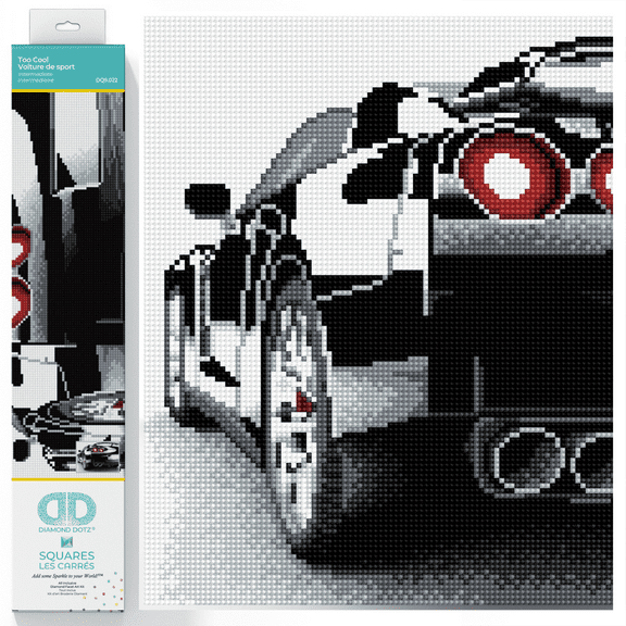 Diamond Dotz Too Cool Diamond Painting Kits for Adults - Diamond Art Kits a Relaxing Creative Craft Kit with Dotz Gems 16.9x12.2