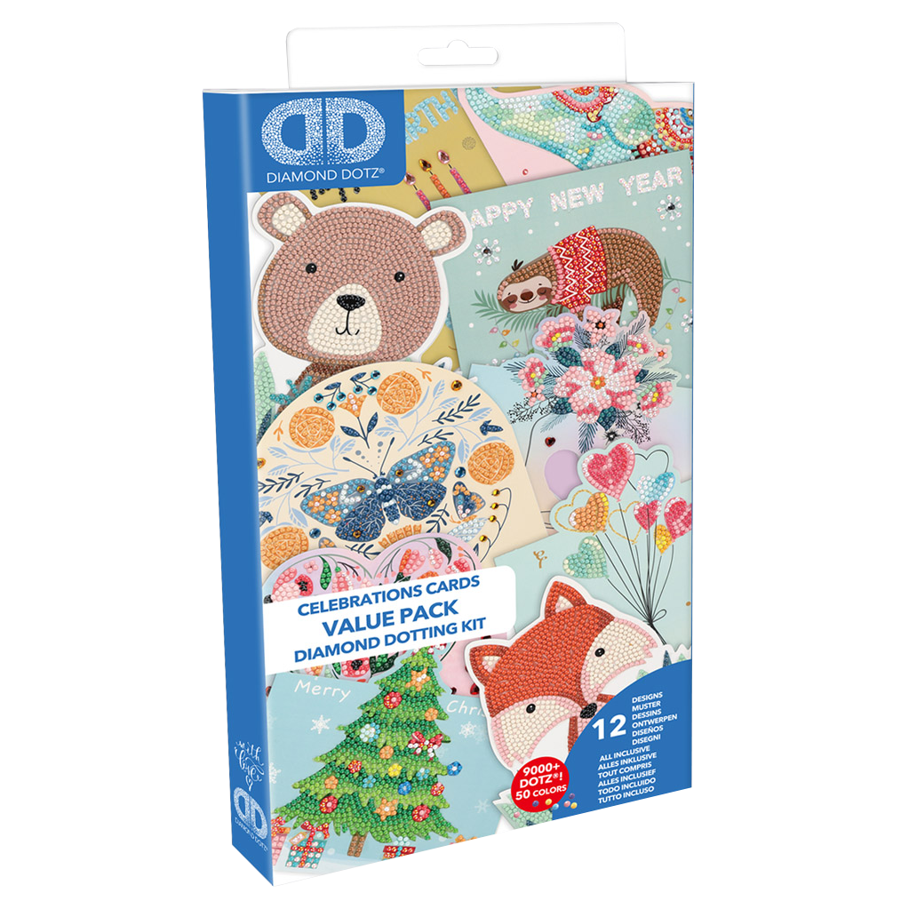 DIAMOND DOTZ® Greeting Cards Variety Value Pack - 12 Cards