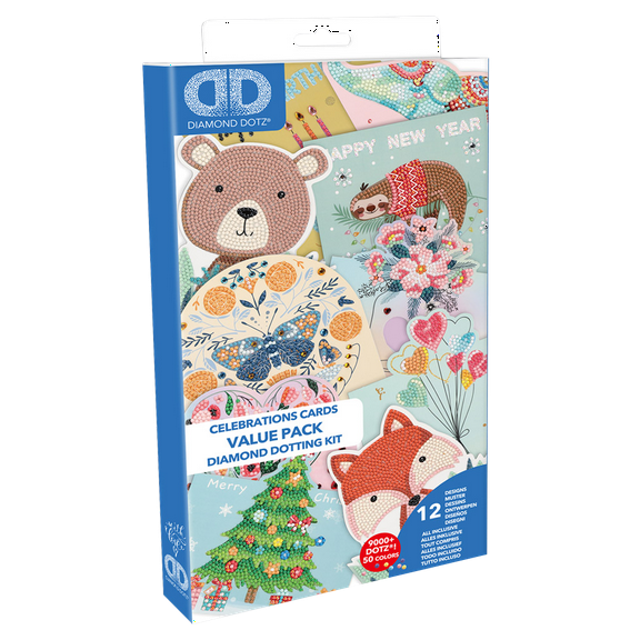 DIAMOND DOTZĀ® Greeting Cards Variety Value Pack - 12 Cards