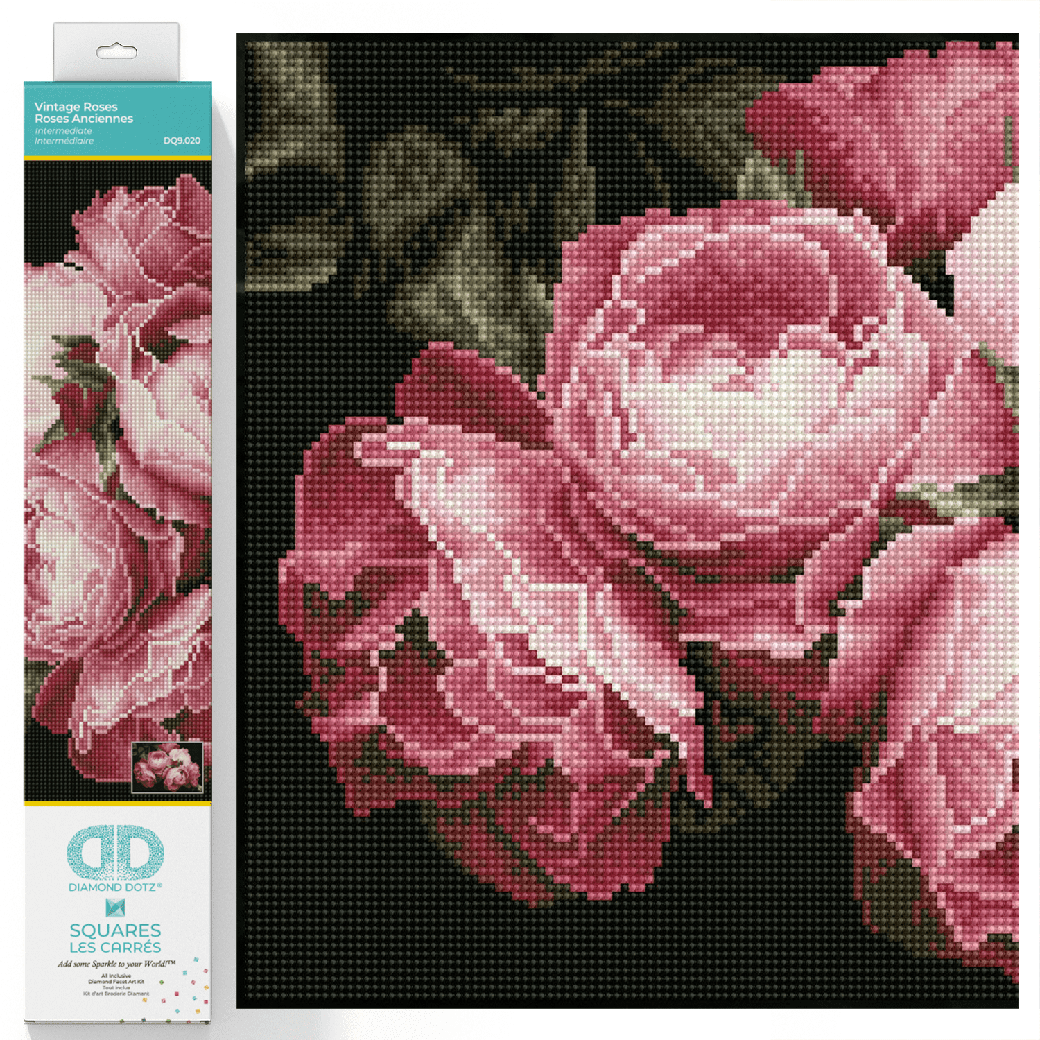 Diamond Dotz Vintage Roses Diamond Painting Kits for Adults Diamond Dotz Vintage Roses Diamond Painting Kits for Adults