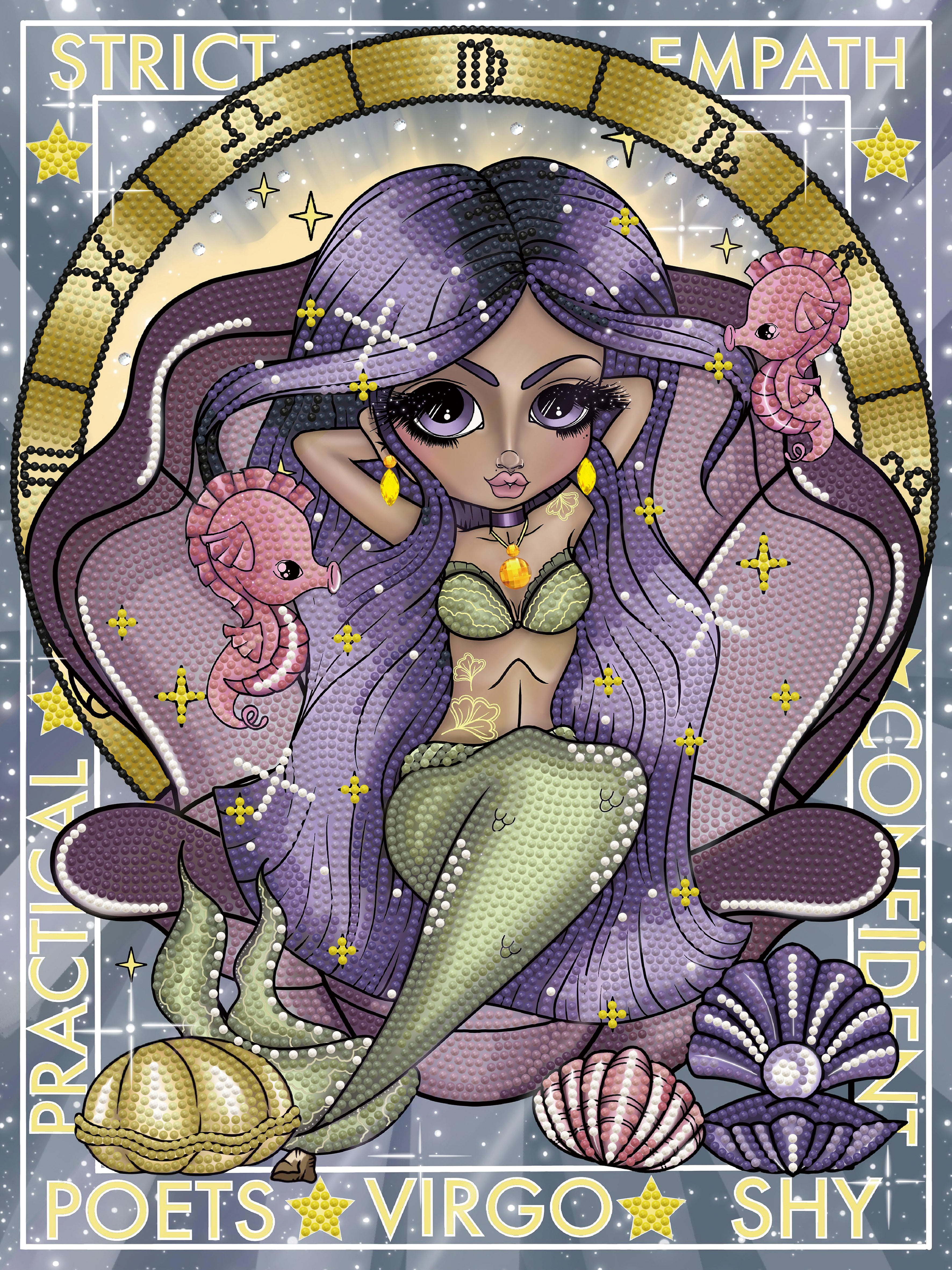 Diamond Dotz Virgo Diamond Painting Kits for Adults - Diamond Art Kits a Relaxing Creative Craft Kit with Dotz Gems 15.8x11.8