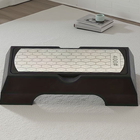 Diamond Double-sided Sharpening Stone 400#/1000# with Coarse And Fine Grit And Non-slip Base - Suitable for Kitchen Knives, Chisels, Axes, And Woodworking Tools
