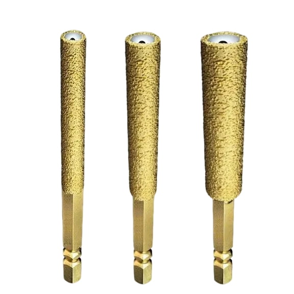 Diamond Drill Bit Set for Tile, Glass, and Ceramic - Full-Sand Brazed Hole Opener for Dry Drilling, Hole Enlargement, Grinding, and Trimming, Ideal for DIY and Professional Projects