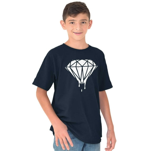 Diamond Dripping Fashionable Girly Crewneck T Shirts Boy Girl Teen Brisco Brands X