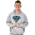 thumbnail image 1 of Diamond Dripping Fashionable Girly Hoodie Sweatshirt Women Men Brisco Brands 2X, 1 of 6