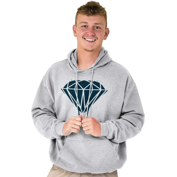 Diamond Dripping Fashionable Girly Hoodie Sweatshirt Women Men Brisco Brands 2X