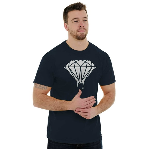 Diamond Dripping Fashionable Girly Men's Graphic T Shirt Tees Brisco Brands L