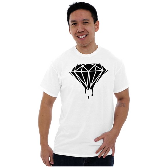 Diamond Dripping Fashionable Girly Men's Graphic T Shirt Tees Brisco Brands X