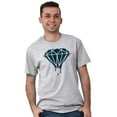 thumbnail image 1 of Diamond Dripping Fashionable Girly Plus Size Crewneck Graphic Tee Shirt Brisco Brands 2X, 1 of 4