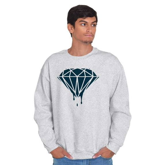 Diamond Dripping Fashionable Girly Sweatshirt for Men or Women Brisco Brands M